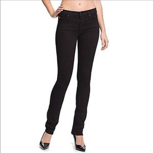 Hudson Tilda Midrise Straight Leg Jean Black Sz 26